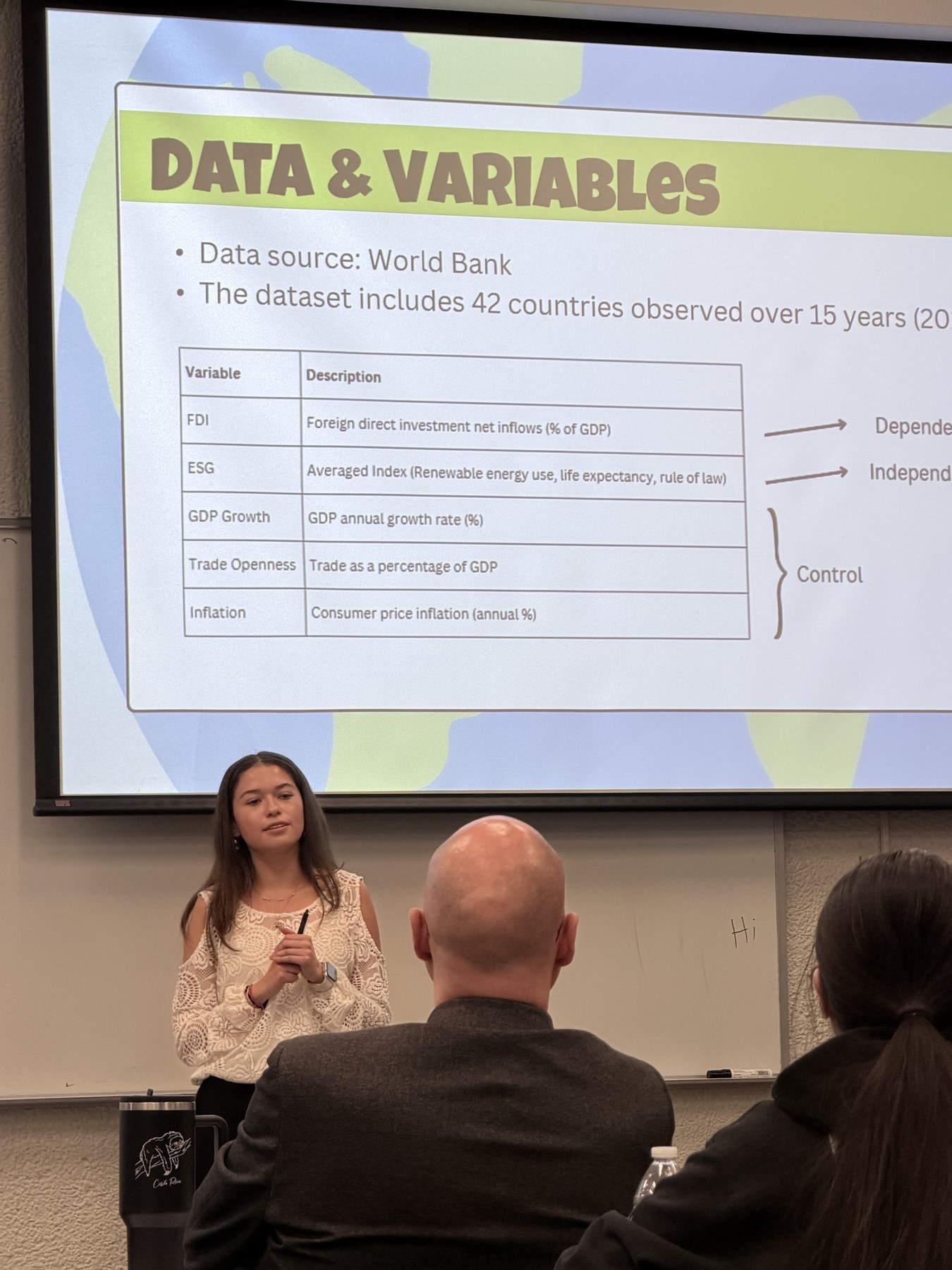 Business Analytics Club members at an Institute event